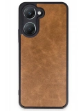 Newface Vivo Y18 Kılıf Aras Deri Kapak - Taba