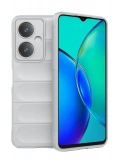 Newface Vivo Y27 Kılıf Optimum Silikon - Krem