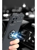 Newface Xiaomi Mİ 11 Lite Kılıf Range Yüzüklü Silikon - Kırmızı