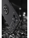 Newface Xiaomi Mİ 11 Lite Kılıf Range Yüzüklü Silikon - Kırmızı