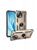 Newface Xiaomi Mİ 11 Lite Kılıf Sofya Yüzüklü Silikon Kapak - Gold