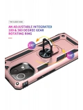 Newface Xiaomi Mİ 11 Lite Kılıf Sofya Yüzüklü Silikon Kapak - Rose