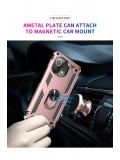 Newface Xiaomi Mİ 11 Lite Kılıf Sofya Yüzüklü Silikon Kapak - Rose
