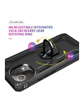 Newface Xiaomi Mİ 11 Lite Kılıf Sofya Yüzüklü Silikon Kapak - Siyah