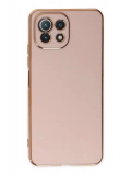 Newface Xiaomi Mİ 11 Lite Kılıf Volet Silikon - Pembe