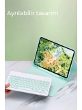 Newface Xiaomi Pad 6 Kılıf KC01 Smart Klavyeli Tablet Kılıfı - Pembe