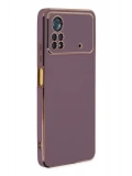 Newface Xiaomi Poco X4 Pro 5G Kılıf Volet Silikon - Mor