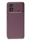 Newface Xiaomi Poco X4 Pro 5G Kılıf Volet Silikon - Mor