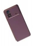 Newface Xiaomi Poco X4 Pro 5G Kılıf Volet Silikon - Mor