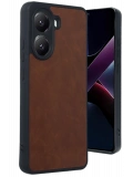 Newface Xiaomi Poco X7 Pro Kılıf Aras Deri Kapak - Taba