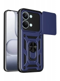 Newface Xiaomi Poco X8 Pro Max Pars Lens Yüzüklü Silikon - Lacivert