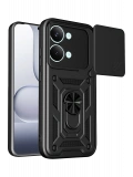 Newface Xiaomi Poco X8 Pro Max Pars Lens Yüzüklü Silikon - Siyah