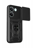 Newface Xiaomi Poco X8 Pro Pars Lens Yüzüklü Silikon - Siyah
