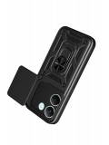 Newface Xiaomi Poco X8 Pro Pars Lens Yüzüklü Silikon - Siyah