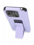 Newface Xiaomi Redmi 10C Kılıf Mega Standlı Silikon - Lila