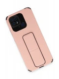 Newface Xiaomi Redmi 10C Kılıf Mega Standlı Silikon - Pudra