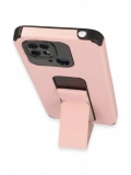 Newface Xiaomi Redmi 10C Kılıf Mega Standlı Silikon - Pudra