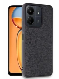Newface Xiaomi Redmi 13C Kılıf Aras Deri Kapak - Siyah