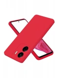 Newface Xiaomi Redmi 13C Kılıf First Silikon - Kırmızı