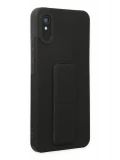 Newface Xiaomi Redmi 9A Kılıf Mega Standlı Silikon - Siyah