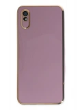 Newface Xiaomi Redmi 9A Kılıf Volet Silikon - Mor