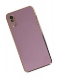 Newface Xiaomi Redmi 9A Kılıf Volet Silikon - Mor