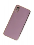 Newface Xiaomi Redmi 9A Kılıf Volet Silikon - Mor
