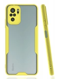 Newface Xiaomi Redmi Note 10 Kılıf Platin Silikon - Sarı