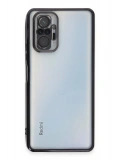 Newface Xiaomi Redmi Note 10 Pro Kılıf Razer Lensli Silikon - Siyah