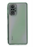 Newface Xiaomi Redmi Note 10 Pro Kılıf Razer Lensli Silikon - Yeşil