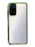 Newface Xiaomi Redmi Note 11 Kılıf Razer Lensli Silikon - Yeşil