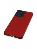 Newface Xiaomi Redmi Note 12 5G Kılıf Loop Deri Silikon - Kırmızı