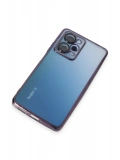 Newface Xiaomi Redmi Note 12 Pro 5G Kılıf Razer Lensli Silikon - Mor