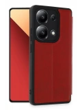 Newface Xiaomi Redmi Note 13 4G Kılıf Flip Cover - Kırmızı