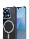 Newface Xiaomi Redmi Note 13 Pro 4G Joke Simli Magneticsafe Kılıf - Mavi