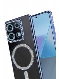 Newface Xiaomi Redmi Note 13 Pro 4G Joke Simli Magneticsafe Kılıf - Mavi