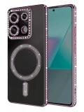 Newface Xiaomi Redmi Note 13 Pro 4G Joke Simli Magneticsafe Kılıf - Pembe