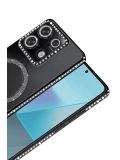 Newface Xiaomi Redmi Note 13 Pro 4G Joke Simli Magneticsafe Kılıf - Siyah