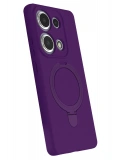 Newface Xiaomi Redmi Note 13 Pro 4G Regal Magsafe Standlı Kapak - Derin Mor