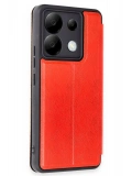 Newface Xiaomi Redmi Note 13 Pro 5G Kılıf Flip Cover - Kırmızı