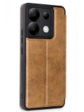 Newface Xiaomi Redmi Note 13 Pro 5G Kılıf Flip Cover - Taba