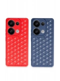Newface Xiaomi Redmi Note 13 Pro 5G Kılıf Petek Silikon Kapak - Siyah