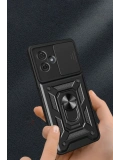 Newface Xiaomi Redmi Note 13 Pro Plus Kılıf Pars Lens Yüzüklü Silikon - Yeşil