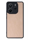 Newface Xiaomi Redmi Note 14 4G Kılıf Aras Deri Kapak - Pudra