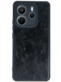 Newface Xiaomi Redmi Note 14 4G Kılıf Aras Deri Kapak - Siyah