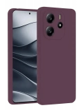 Newface Xiaomi Redmi Note 14 4G Kılıf First Silikon - Mürdüm