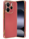 Newface Xiaomi Redmi Note 14 4G Kılıf Volet Silikon - Kırmızı