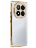 Newface Xiaomi Redmi Note 14 Pro 4G Kılıf Razer Lensli Silikon - Gold