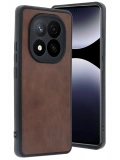 Newface Xiaomi Redmi Note 14 Pro 5G Kılıf Aras Deri Kapak - Taba