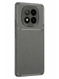 Newface Xiaomi Redmi Note 14 Pro Plus Kılıf Auto Focus Karbon Kapak - Gri